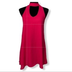 The Impeccable Pig choker shift dress pink size xs